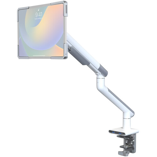 CTA Digital Security Slim Spring Arm with USB Ports & Universal Holder
