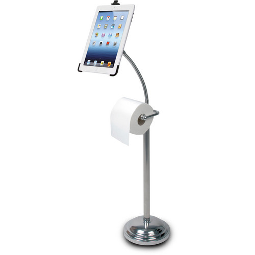 CTA Digital Pedestal Stand with Roll Holder for 2nd, 3rd, 4th Gen iPad
