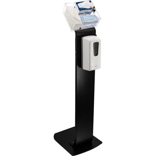 CTA Digital Locking Sanitizing Station Stand (Black)