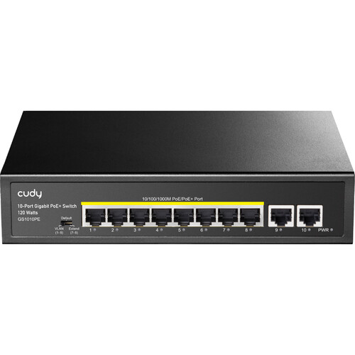 Cudy GS1010PE 8-Port Gigabit PoE+ Compliant Unmanaged Network Switch