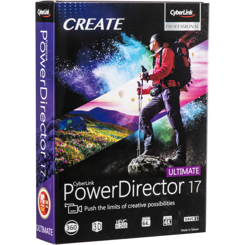 CyberLink PowerDirector 17 Ultimate PDR-EH00-RPM0-00 B&H Photo
