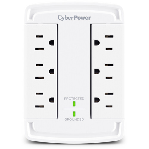 CyberPower Essential Series 6-Outlet Surge Protector (White)