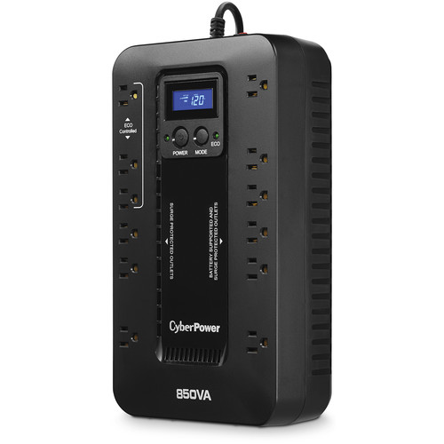 CyberPower EC850LCD Ecologic Series Uninterruptible Power Supply