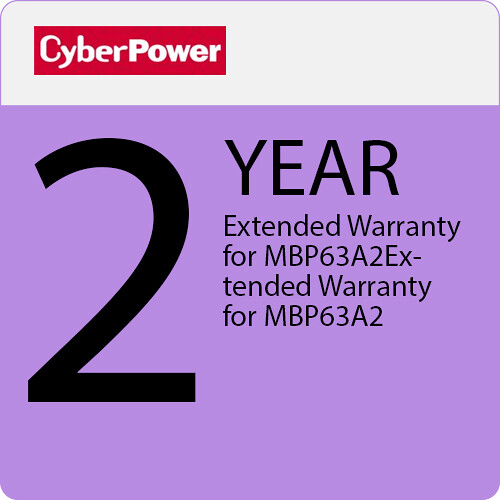 CyberPower 2-Year Extended Warranty for MBP63A2