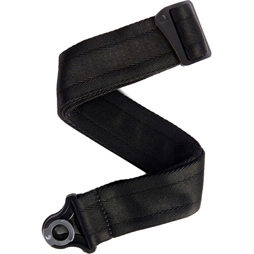 D'Addario Auto Lock Nylon Guitar Strap (30-55", Black)