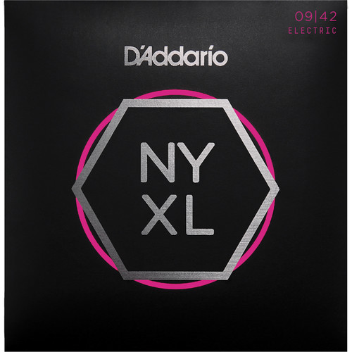 D'Addario NYXL0942 Super Light NYXL Nickel Wound Electric Guitar Strings (6-String Set, 9 - 42)