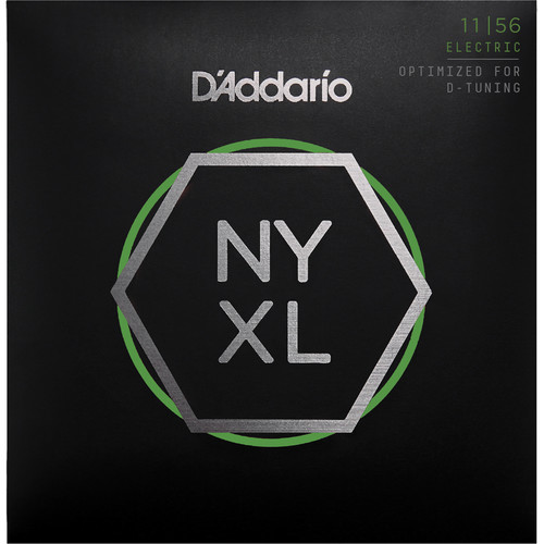 D'Addario NYXL1156 Medium Top / Extra-Heavy Bottom NYXL Nickel Wound Electric Guitar Strings (6-String Set, 11 - 56)