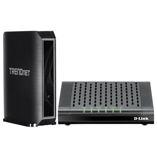 D-Link DCM-301 DOCSIS 3.0 Cable Modem Kit with TrendNET TEW-823DRU AC1750 Wi-Fi Gigabit Router