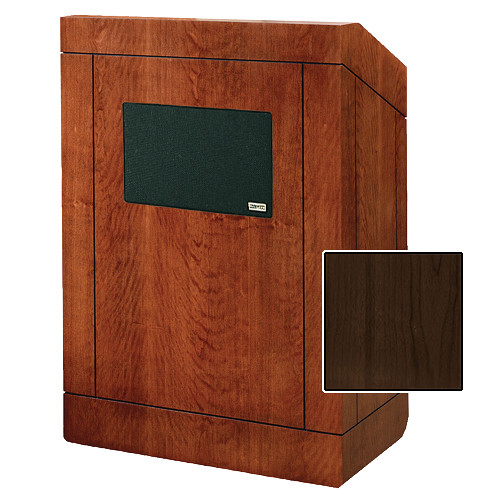 Da-Lite 25" Providence Tabletop Lectern with Sound System (Heritage Walnut Veneer)