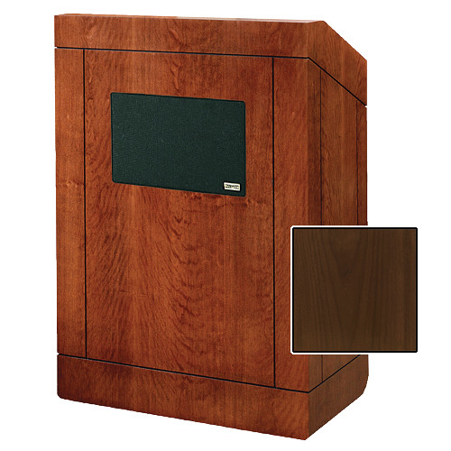 Da-Lite 25" Providence Tabletop Lectern with Sound System (Natural Walnut Veneer)