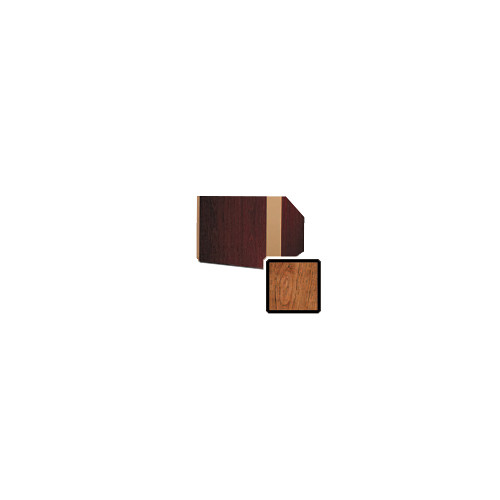 Da-Lite Yorkshire 25" Tabletop Lectern with Gooseneck Microphone (Cherry Veneer, Brass Trim)