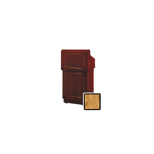 Da-Lite Hamilton 32" Floor Lectern with Height Adjustment (Standard Medium Oak Veneer)