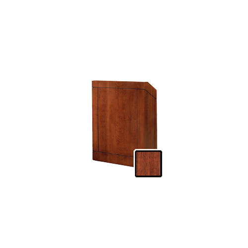Da-Lite Providence 25" Floor Lectern with Gooseneck Microphone (Mahogany Veneer)