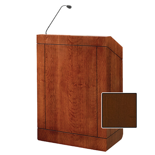 Da-Lite Providence 42" Multi-Media Lectern with Gooseneck Microphone (Cherry Veneer)