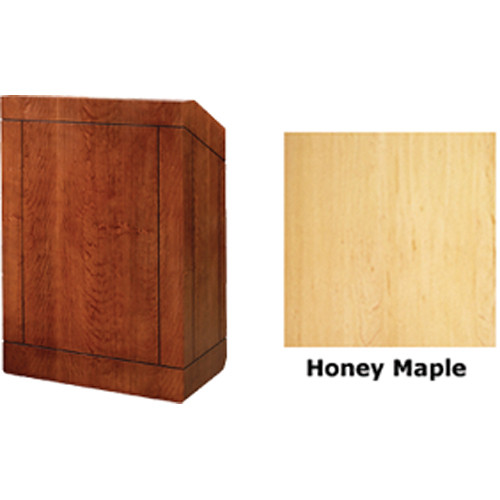 Da-Lite Providence 42" Multi-Media Lectern with Gooseneck Microphone (Honey Maple Veneer)