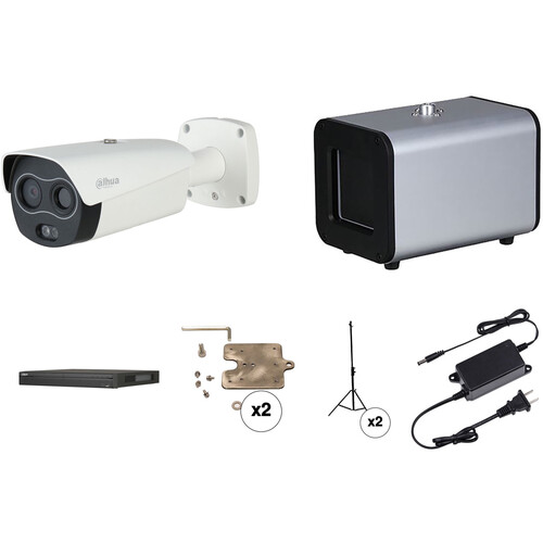 Dahua Technology DH-TPC-BF5421-T Thermal Bullet Camera & 4TB NVR HDD Human Body Temperature Measurement Kit