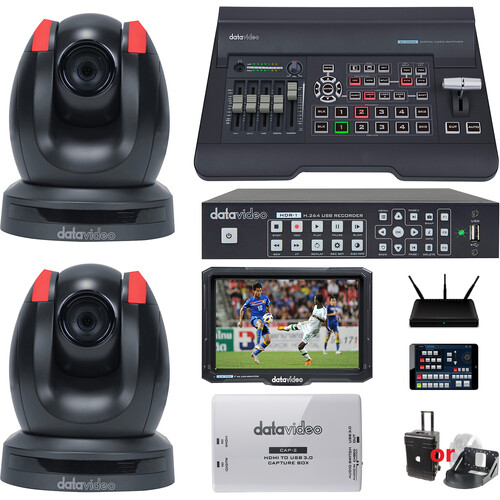 Datavideo EZ Stream Package D - 2-PTZ Camera Stream Workflow