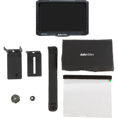 Datavideo 7" 4K HDMI On-Camera LCD Monitor + Through The Lens Teleprompter Kit