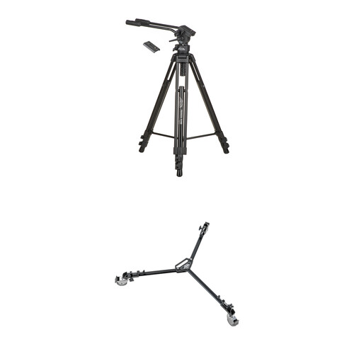 Davis & Sanford Provista 7518B Tripod Kit with V18 Fluid Head and Universal Dolly