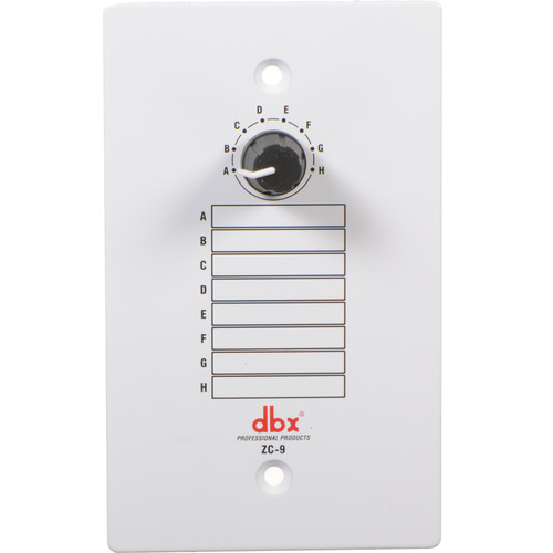 dbx ZC-9 - 8-Position Rotary Source Selector for ZonePro 1260 and 1261