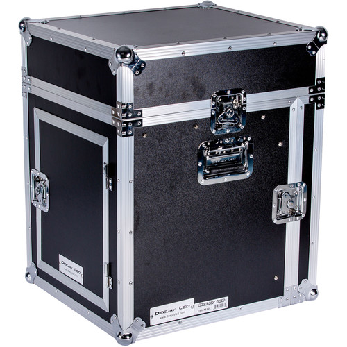 DeeJay LED 10RU Slant Mixer Rack / 10RU Vertical Rack System with Full AC Door