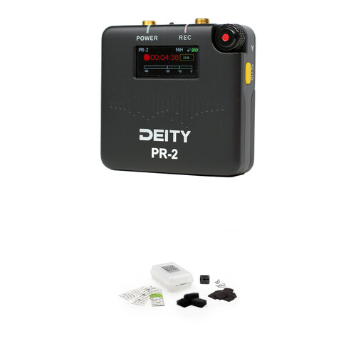 Deity Microphones PR-2 32-Bit Float Pocket Audio Recorder with Lavalier and Black Mic Hiding Kit