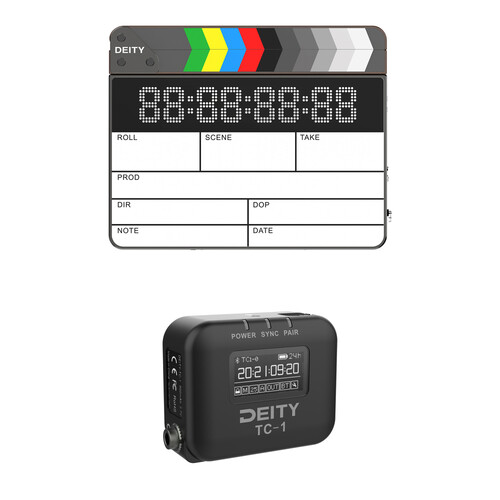 Deity Microphones TC-SL1 Wireless Timecode Smart Slate Kit with TC-1 Timecode Generator (Bluetooth, 2.4 GHz)