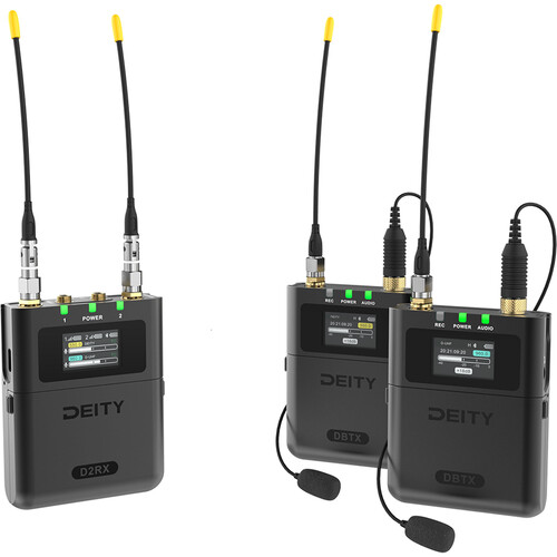 Deity Microphones Theos Digital 2-Person Camera-Mount Wireless Omni Lavalier Microphone System (550 to 663 MHz / 2-Pack)