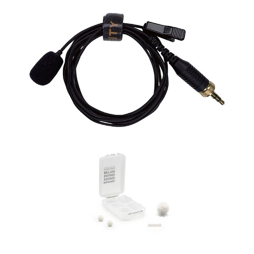 Deity Microphones W.Lav Pro Omni Lavalier Microphone with 3.5mm Locking Connector & White Outdoor Mic Kit