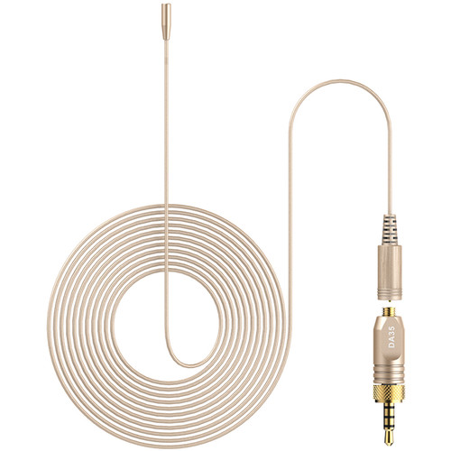 Deity Microphones W.Lav Micro DA4 Bundle Subminiature Omni Lavalier Microphone with Microdot to TA4F Adapter (Beige)