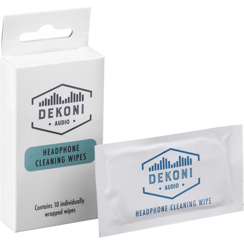 Dekoni Audio Headphone Cleaning Wipes (10-Pack)