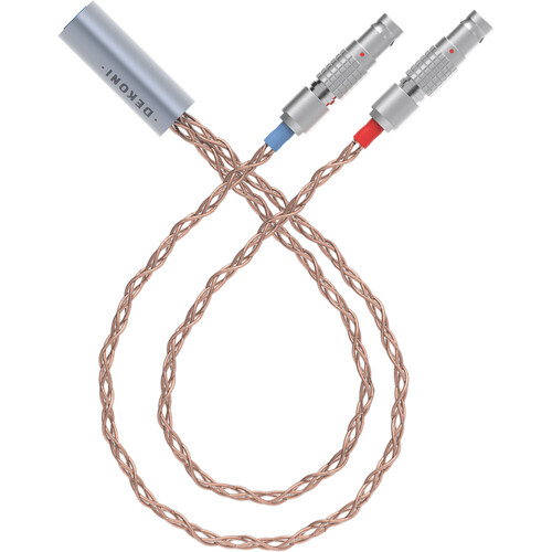 Dekoni Audio Ensemble Post-Split Cable with 2-Pin LEMO Plugs
