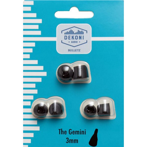 Dekoni Audio Bulletz Gemini Series Premium Memory Foam Eartips (3-Pack, S/M/L)