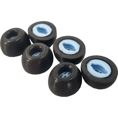 Dekoni Audio Premium Memory Foam Isolation Eartips for Samsung Galaxy Buds (3-Pack, Medium, Black)
