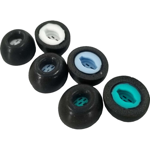Dekoni Audio Premium Memory Foam Isolation Eartips for Samsung Galaxy Buds (Sample Pack, Black)