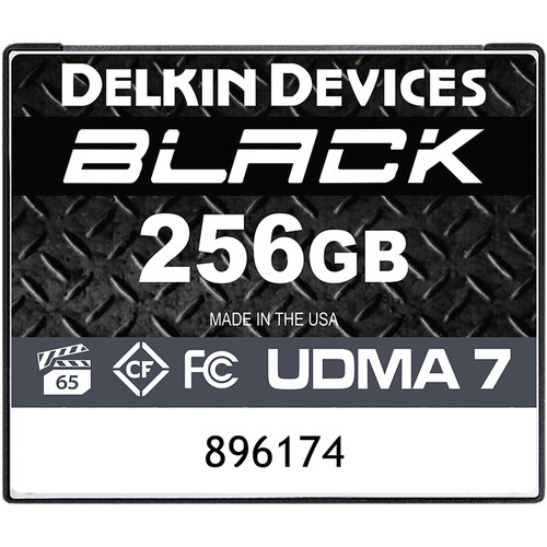 Delkin Devices 256GB BLACK CompactFlash Memory Card