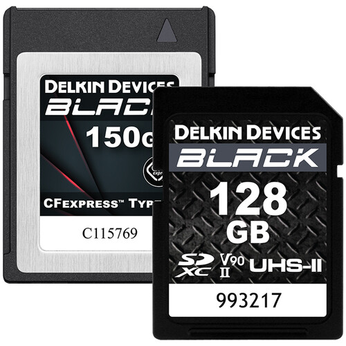 Delkin Devices 150GB BLACK CFexpress Type-B & 128GB