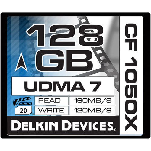 Delkin Devices 128GB CF 1050X UDMA 7 Cinema Memory Card