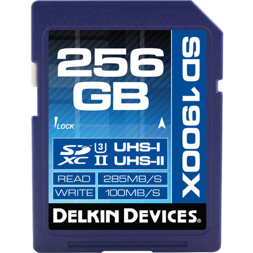 Delkin Devices 256GB UHS-II SDXC Memory Card (U3)