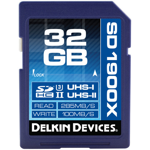 Delkin Devices 32GB UHS-II SDHC Memory Card (U3)