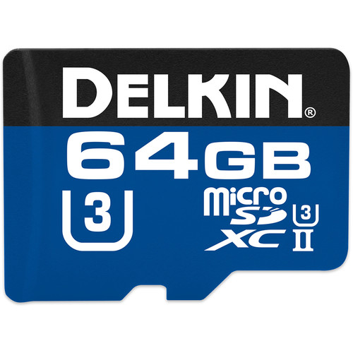 Delkin Devices 64GB 1900X UHS-II microSDXC Memory Card (U3)
