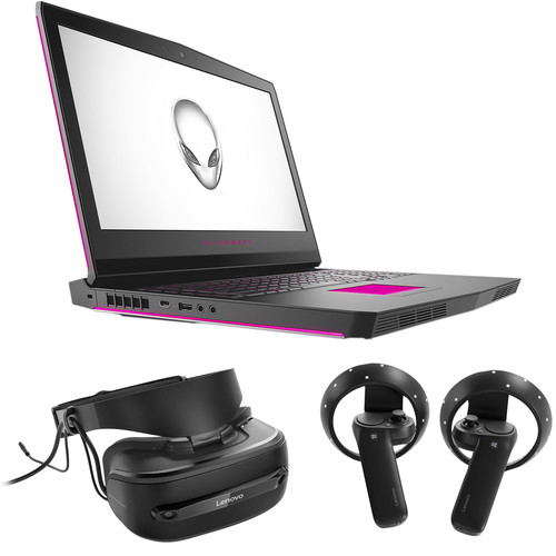 Dell 17.3" Alienware 17 R4 Laptop & Lenovo Explorer Mixed Reality Headset with Motion Controllers Kit