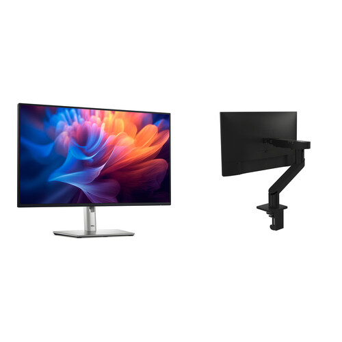 Dell 27" P2725H Full HD Monitor with Slim Soundbar & Monitor Arm Kit