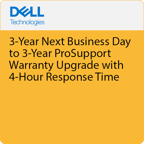 Dell 3-Year Next Business Day to 3-Year ProSupport Warranty Upgrade with 4-Hour Response Time