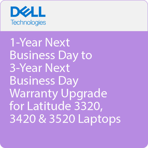 Dell 1-Year Next Business Day to 3-Year Next Business Day Warranty Upgrade for Laptops