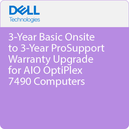 Dell 3-Year Basic Onsite to 3-Year ProSupport Warranty Upgrade for AIO Computers