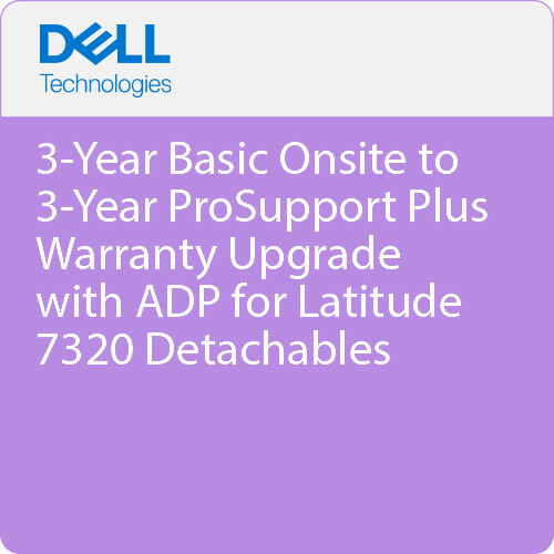 Dell 3-Year Basic Onsite to 3-Year ProSupport Plus Warranty Upgrade with ADP for Detachables