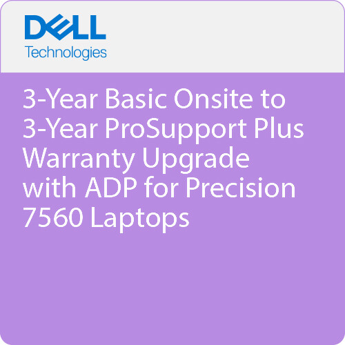 Dell 3-Year Basic Onsite to 3-Year ProSupport Plus Warranty Upgrade with ADP for Laptops
