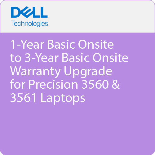 Dell 1-Year Basic Onsite to 3-Year Basic Onsite Warranty Upgrade for Laptops