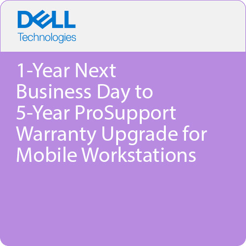 Dell 1-Year Next Business Day to 5-Year ProSupport Warranty Upgrade for Mobile Workstations